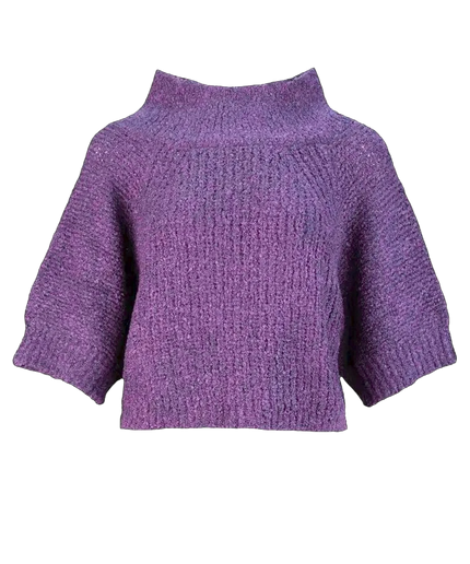 HEART SWEATER BERGAMO, PURPLE