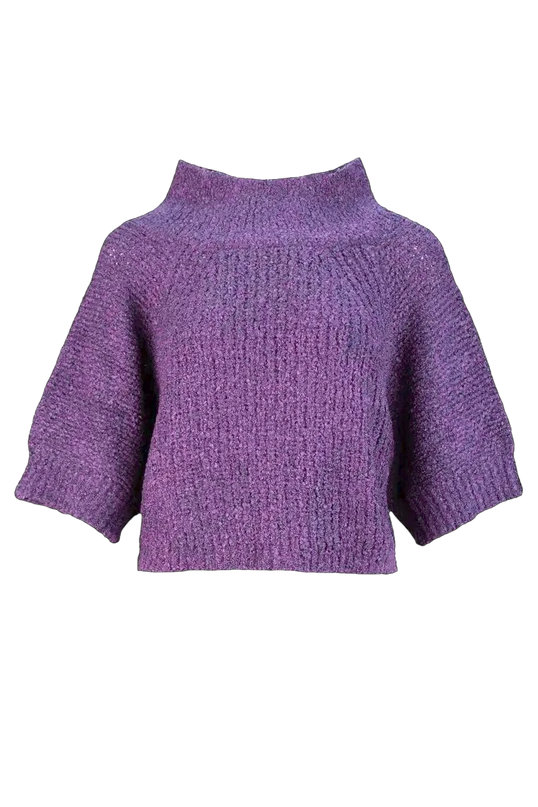 HEART SWEATER BERGAMO, PURPLE