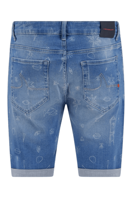 A FISH NAMED FRED Jeans printed short, piranha