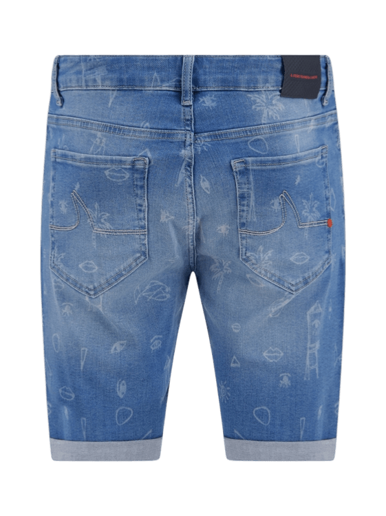 Jeans printed short