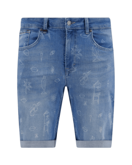 A FISH NAMED FRED Jeans printed short, piranha
