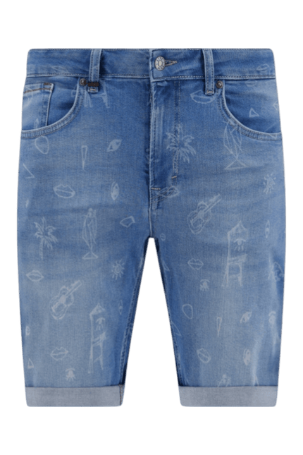 A FISH NAMED FRED Jeans printed short, piranha