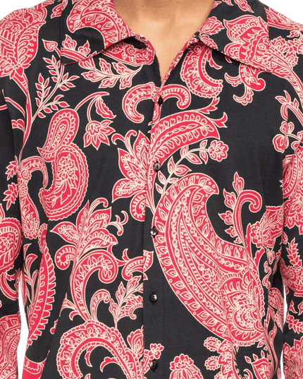 Juan schwarz mit Blumenmuster