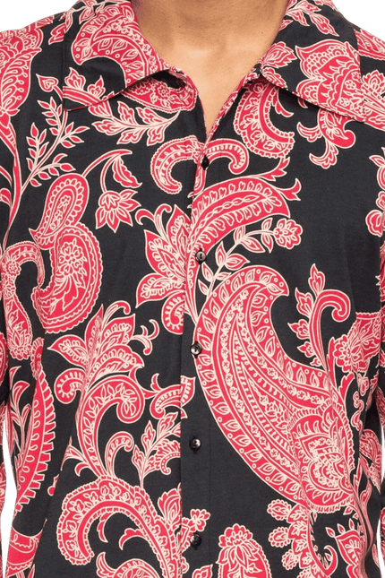ATO BERLIN Juan zwart met bloemenprint
