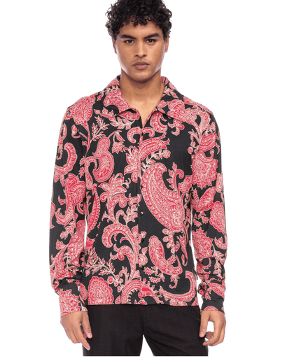 ATO BERLIN JUAN NEGRO CON ESTAMPADO DE FLORES