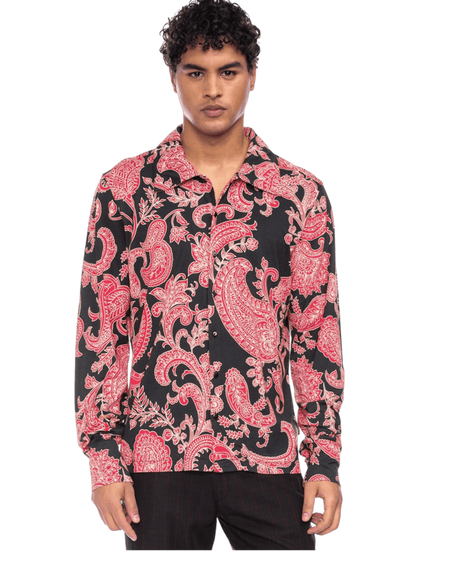 Juan zwart met bloemenprint