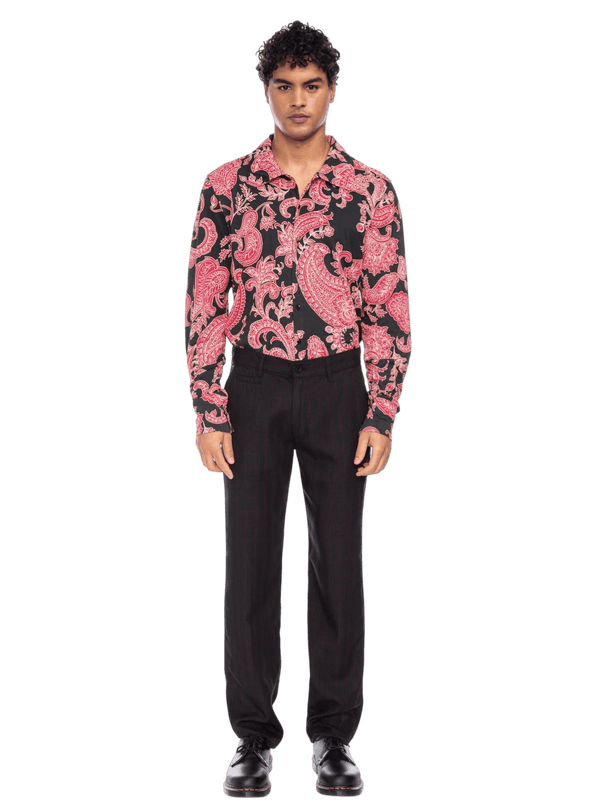 Juan zwart met bloemenprint