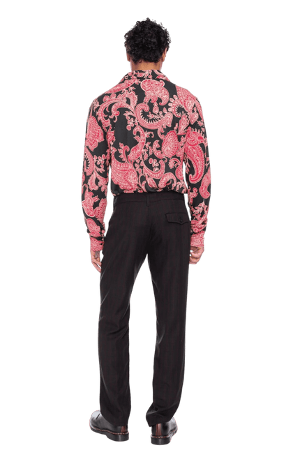 ATO BERLIN Juan zwart met bloemenprint