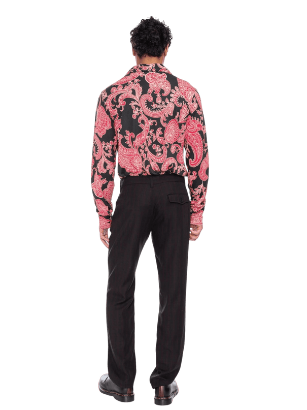 Juan zwart met bloemenprint