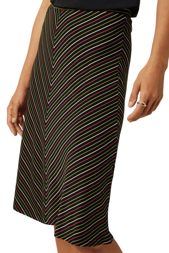 Juno Panel Skirt Menchine Stripe