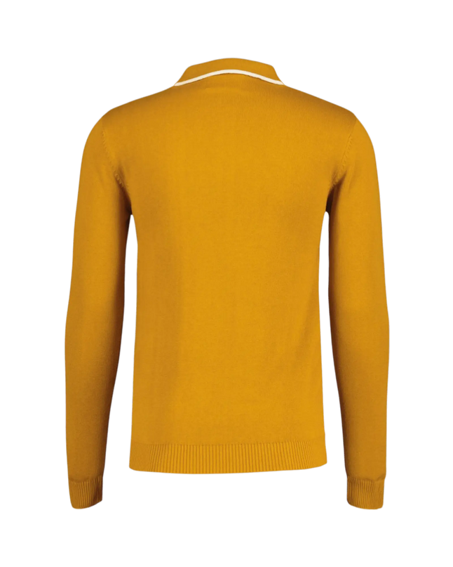 Polo Junot Mod con pannello a righe waffle Buckthorne