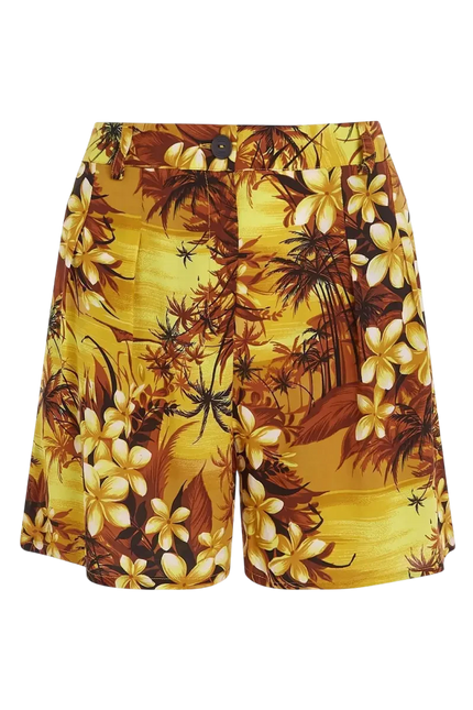 King Louie Fintan Shorts Emerald, amarillo gold