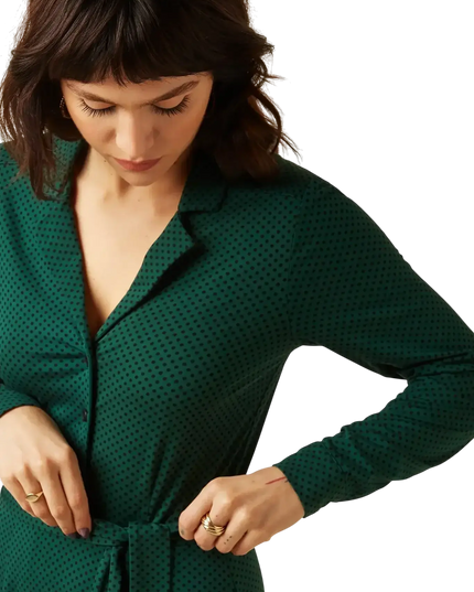 Lola Kleid Piper, botanisch grün