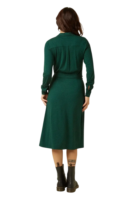 KING LOUIE Lola Dress Piper, botanical green