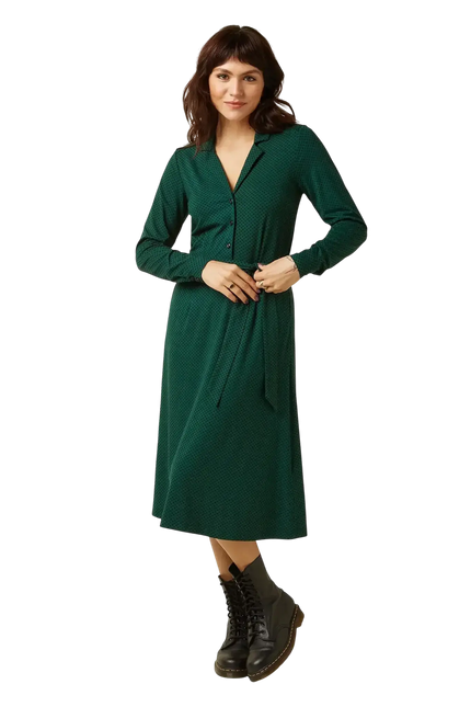 KING LOUIE Lola Dress Piper, botanical green