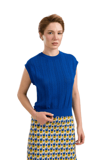 LALAMOUR Knitwear Pippa Top - Blue