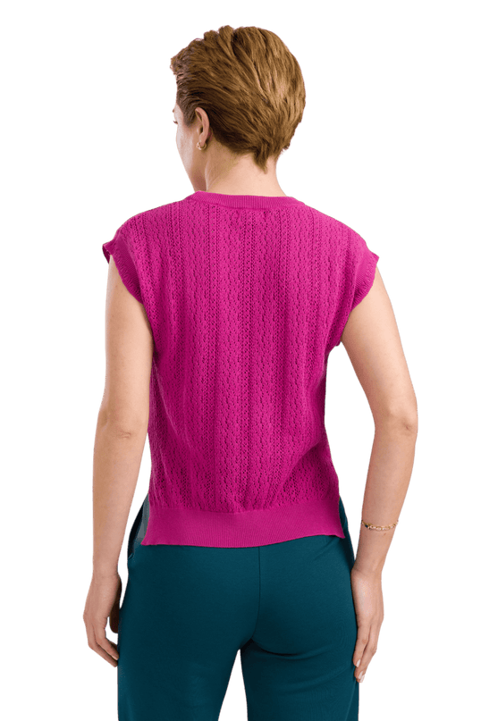Knitwear Pippa Top - Fuchsia