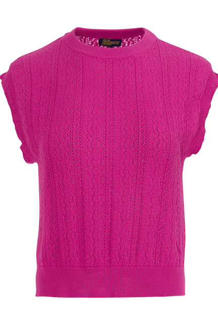 LALAMOUR Knitwear Pippa Top - Fuchsia