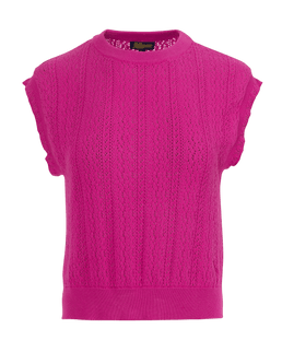 LALAMOUR Knitwear Pippa Top - Fuchsia