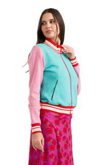 Lana Sweat Jacket Turquoise