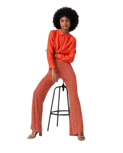 SURKANA Lange flared broek