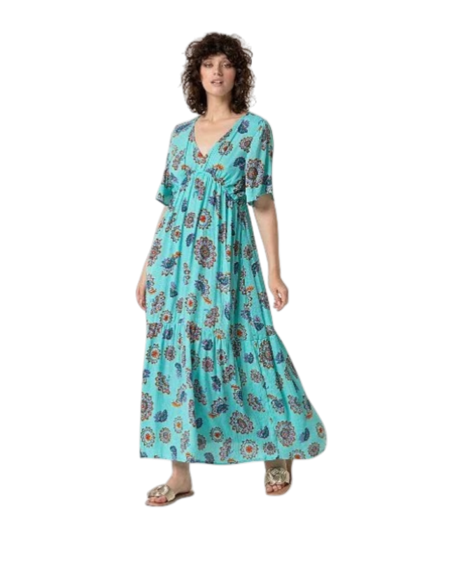 SURKANA Long Dress, Turquoise