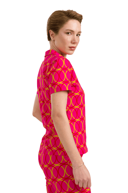 LALAMOUR Lena Blouse Short Sleeve Bubble Beat