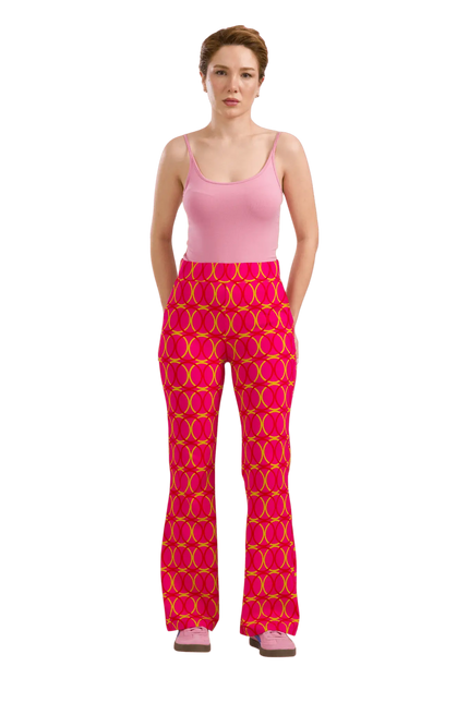 LALAMOUR Lieke Flared Pants Bubble Beat