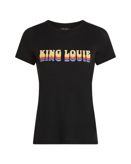 King Louie Logo Tee Placement Print", czarny