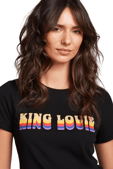 King Louie Logo Tee Placement Print", black