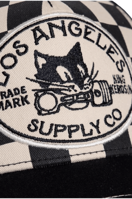 KING KEROSIN TRUCKERCAP, Los Angeles Supply Co. black & offwhite