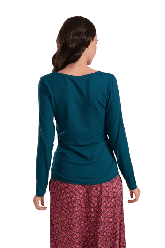 Lynn Top, ecovero plain petrol