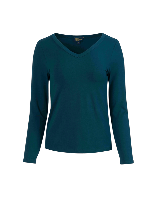 Lynn Top, ecovero plain petrol