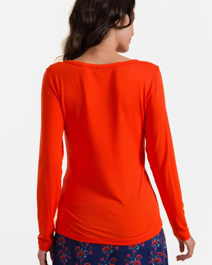 LALAMOUR Lynn Top, ecovero plain red