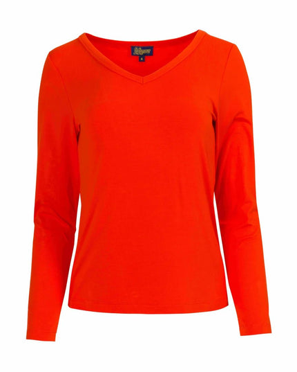 LALAMOUR Lynn Top, ecovero plain red