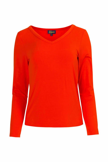 LALAMOUR Lynn Top, ecovero plain red