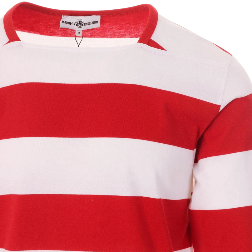 MADCAP SHIRT ALLY PALLY MOD STRAIGHT, RED AND WHITE