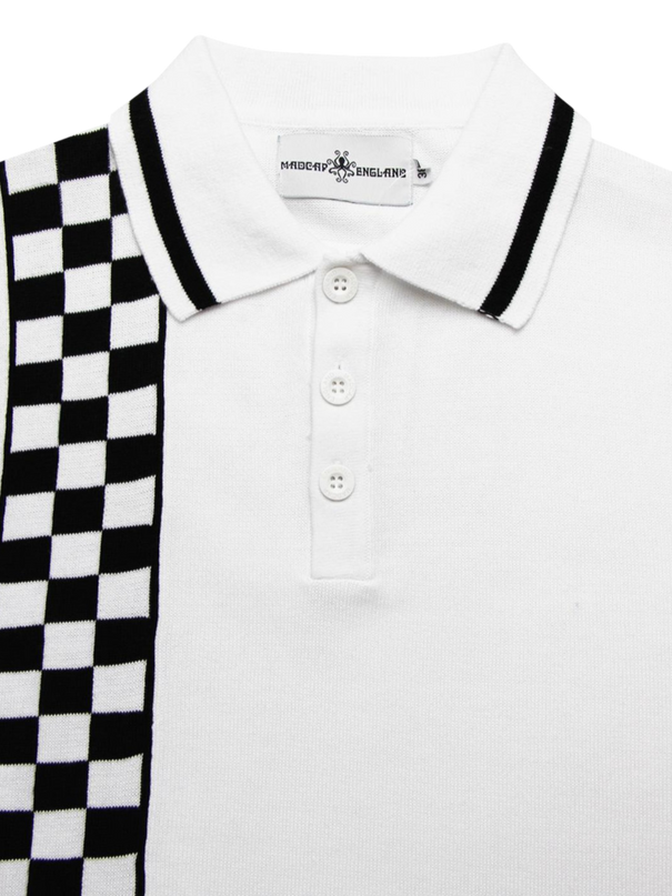 Maytal Mod Ska Check Stripe Polo