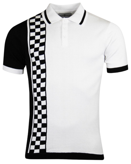 Maytal Mod Ska Check Stripe Polo