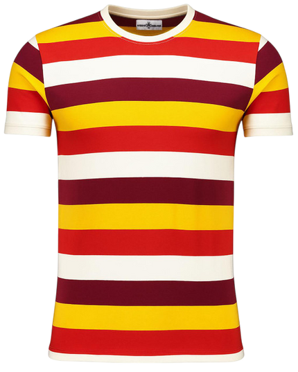 MADCAP BEATCOMBER STRIP TEE, ZINFANDEL MIX