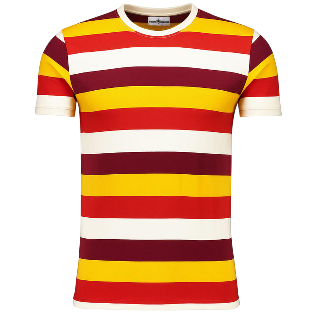 MADCAP BEATCOMBER STRIP TEE, ZINFANDEL MIX