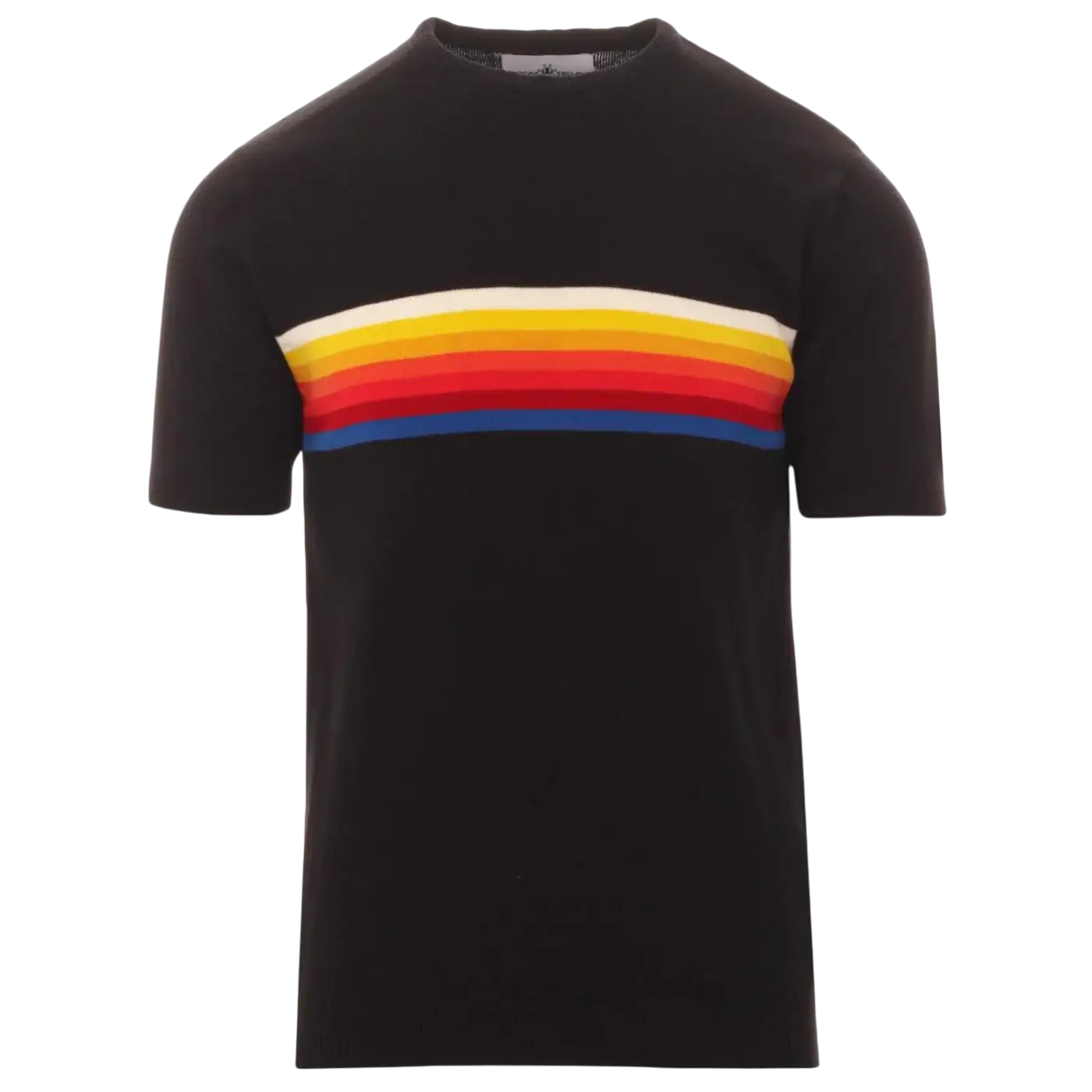 Britpop Rainbow Stripe Knit Tee