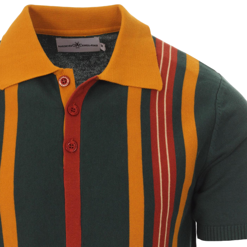 Farlowe Mod Stripe Knit Polo Top PP