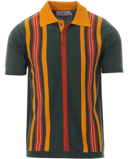 Farlowe Mod Stripe Knit Polo Top PP