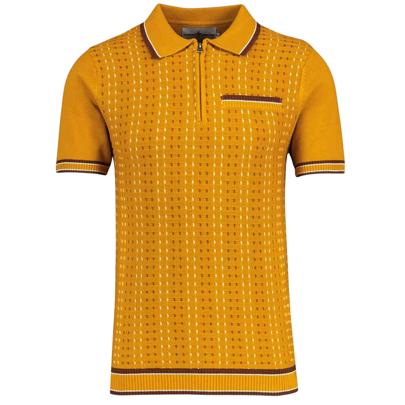 MADCAP MILES JACQUARD POLO, BUCKTHORN