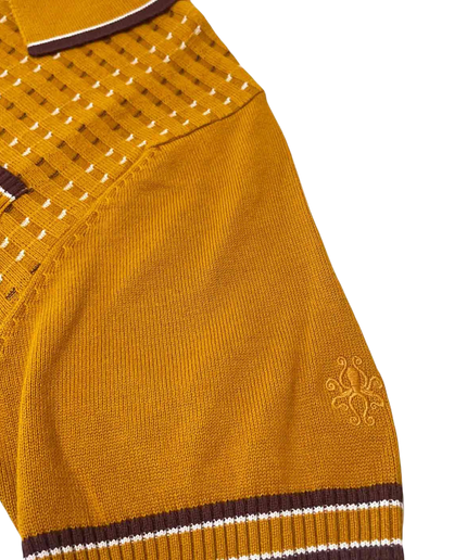MADCAP MILES JACQUARD POLO, BUCKTHORN