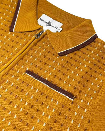 MADCAP MILES JACQUARD POLO, BUCKTHORN