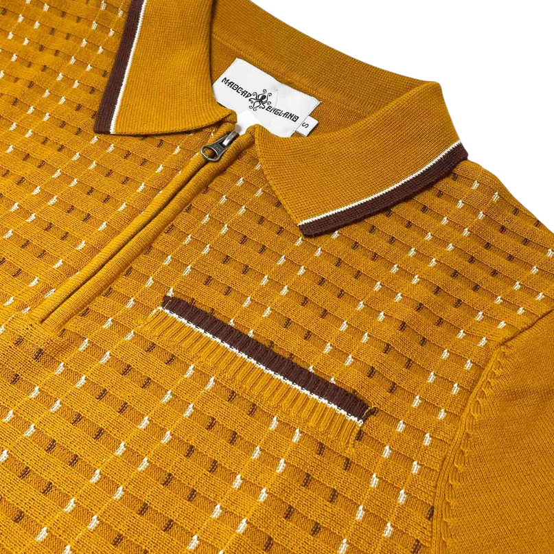 MADCAP MILES JACQUARD POLO, BUCKTHORN