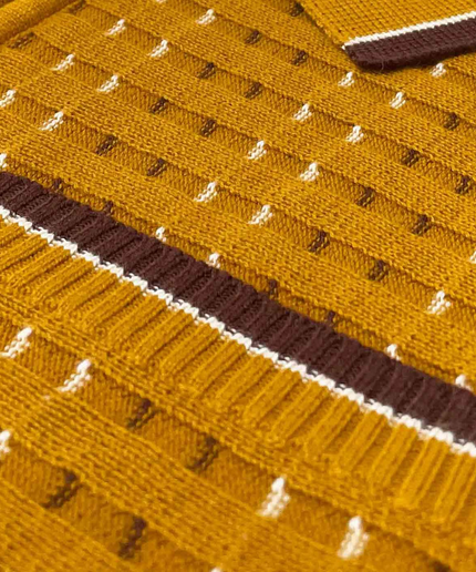 MADCAP MILES JACQUARD POLO, BUCKTHORN