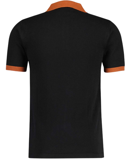 MADCAP TAPE KNIT POLO SHIRT, BLACK